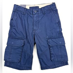 NWT‎ GAP KIDS Boys' Cargo Ranger Bermuda Shorts in Elysian Blue Outdoors Size 10